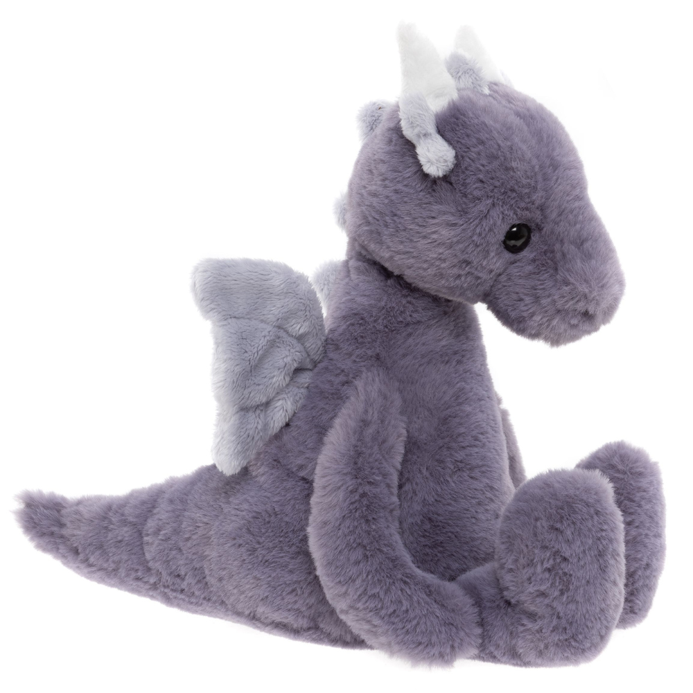 Dragón de peluche Draco lavanda tamaño L Charlie Bears