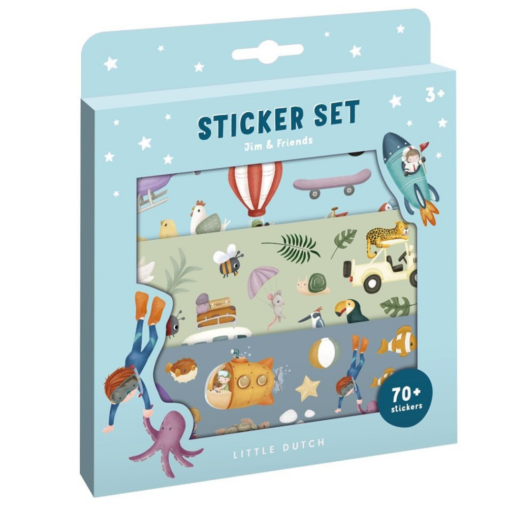 Set de Pegatinas Jim & Friends