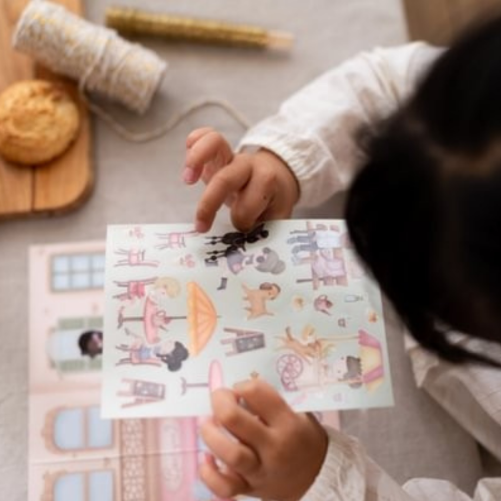 Libro de Pegatinas de Compras con Rosa