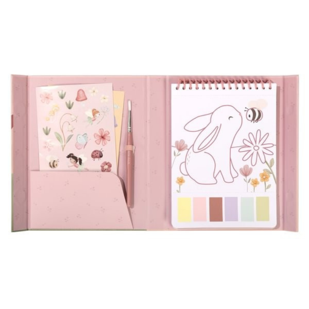 Set de Pintura con Agua Rosa Jardín de Hadas