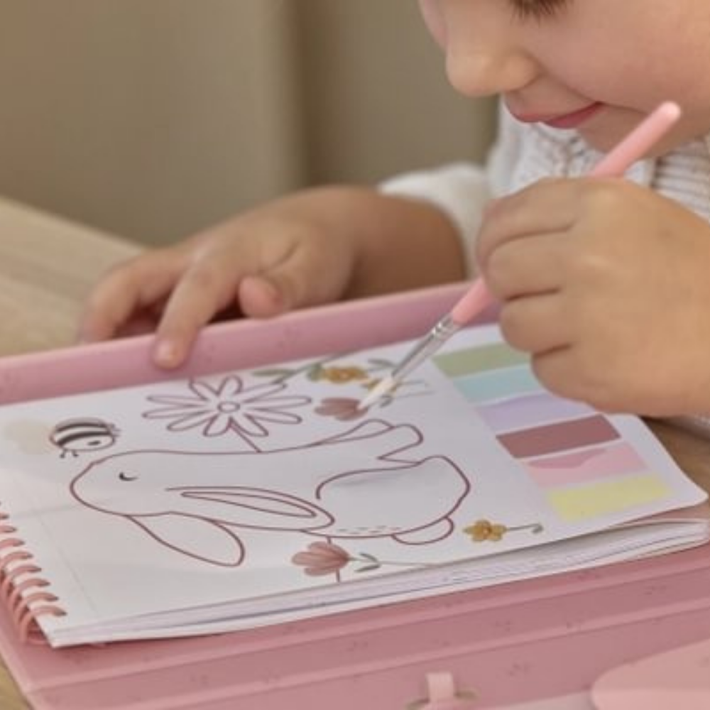 Set de Pintura con Agua Rosa Jardín de Hadas