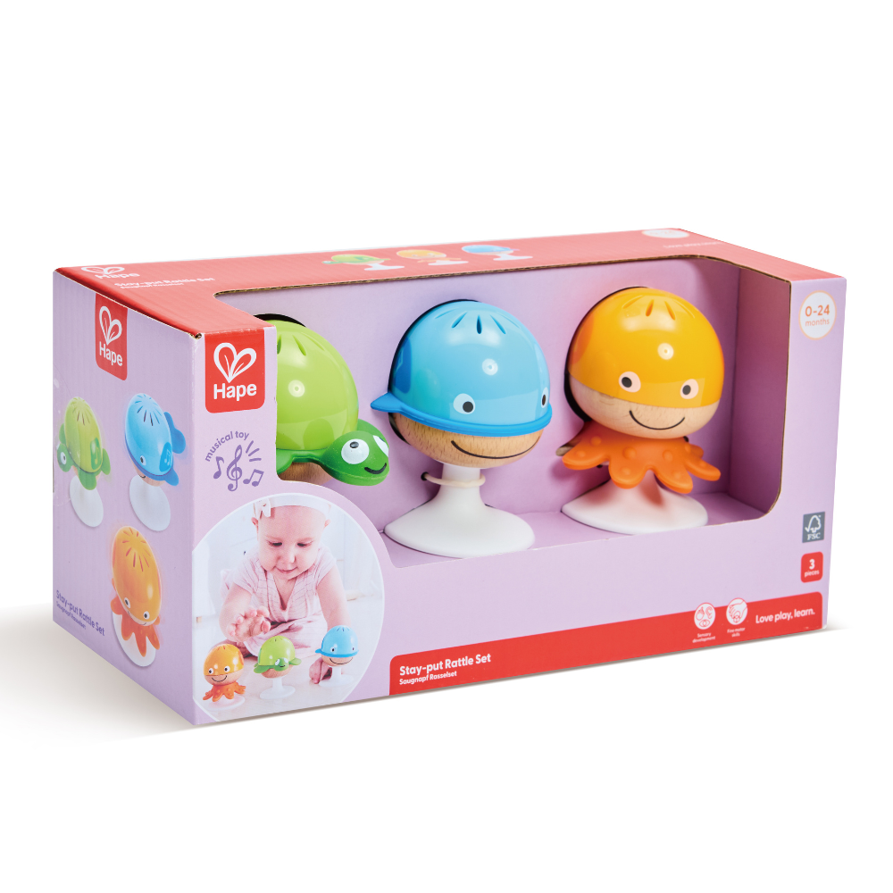 Juego de Sonajeros Adhesivos Hape