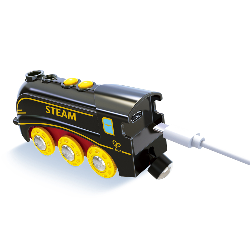Set de Tren de Vapor con Silbato Hape