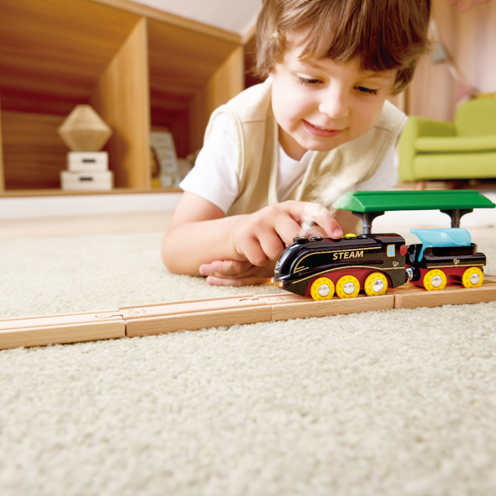 Set de Tren de Vapor con Silbato Hape