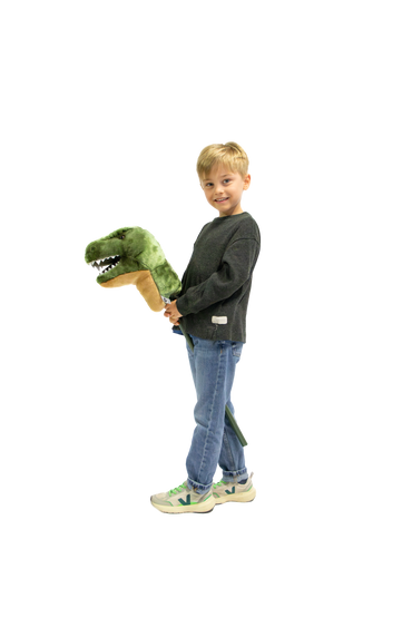Peluche T-Rex con palo Wild & Soft