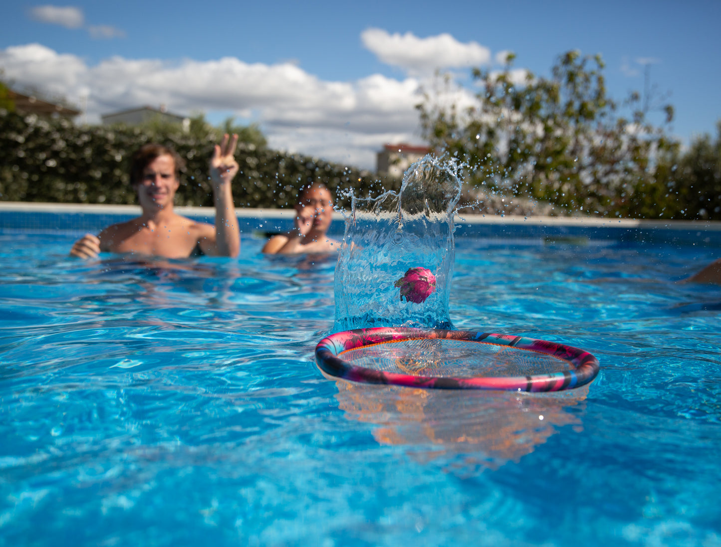 Waboba Dunk or Dive - Set de aro con pelotas para encestar en piscina
