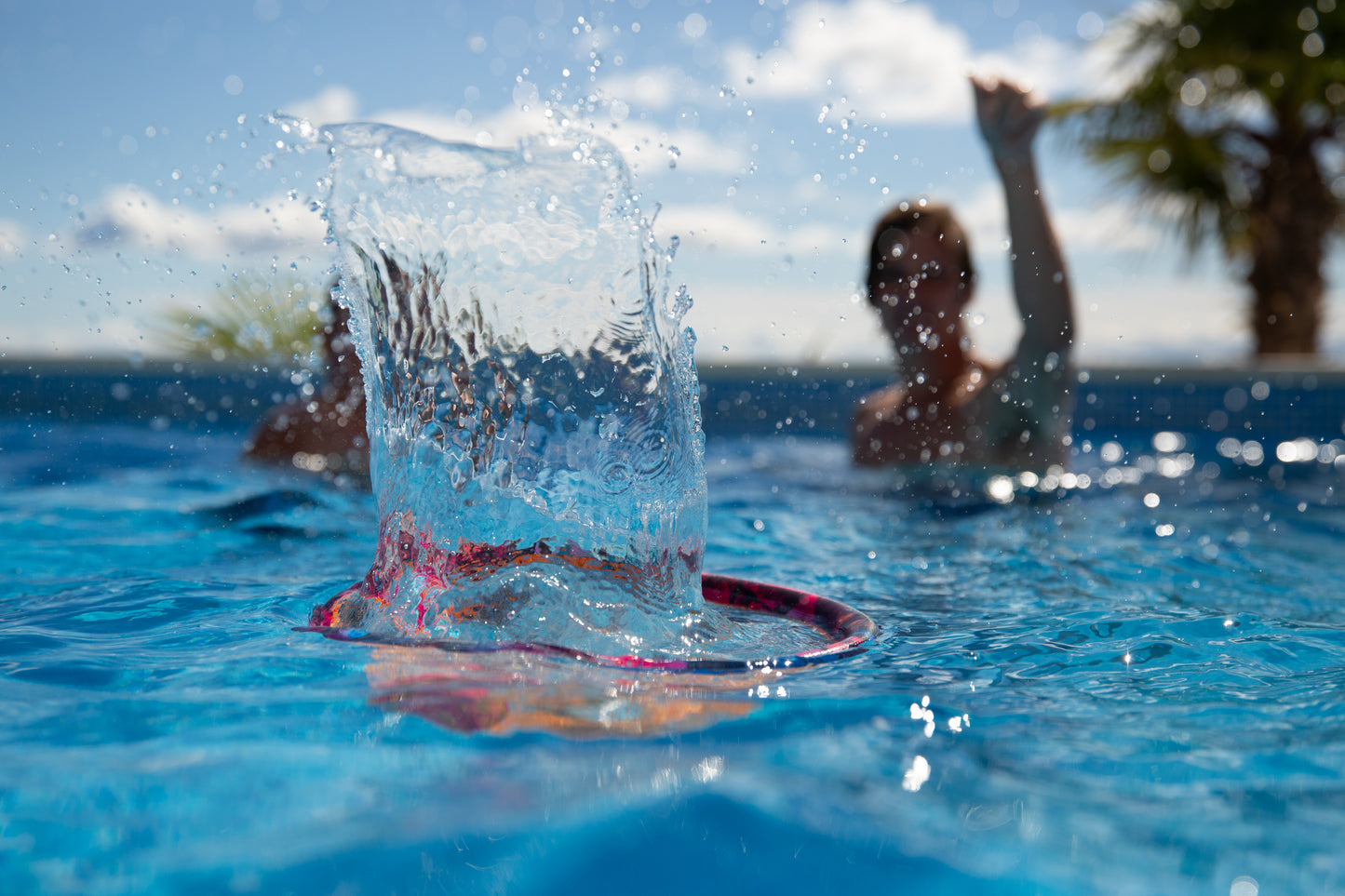 Waboba Dunk or Dive - Set de aro con pelotas para encestar en piscina